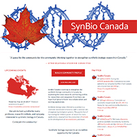 SynBio Canada: Fostering the Canadian Synthetic Biology Community